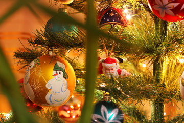 Toys on the New Year tree
