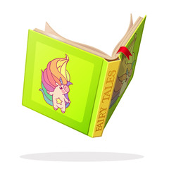 vector open book fairytale story