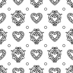 vector girlish seamless pattern