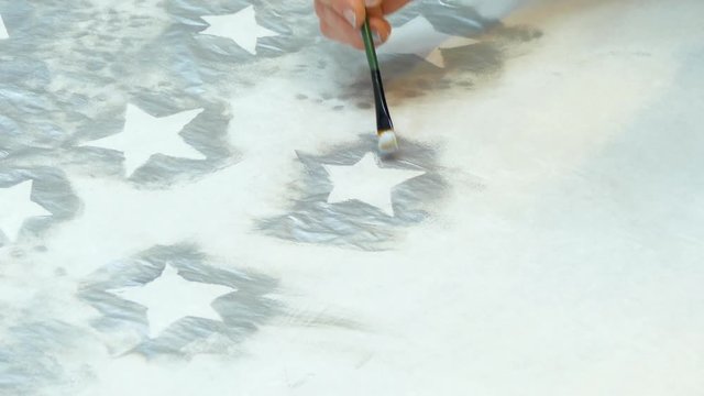 drawing winter landscape