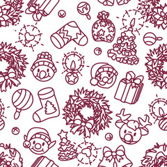 vector christmas seamless pattern