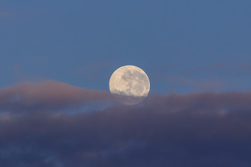 Full Moon Cloudy Sky