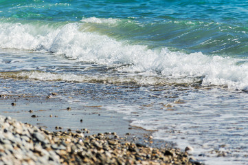 Beach of Nice with its pebbles
