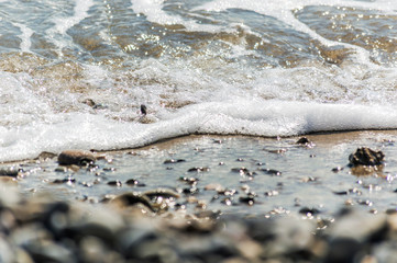 Beach of Nice with its pebbles