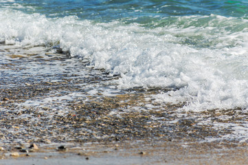 Beach of Nice with its pebbles