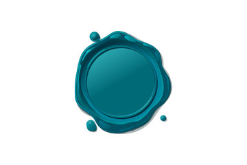 vector wax seal stamp shape