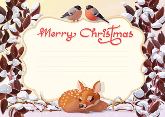 vector Merry Christmas card