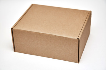 Cardboard Box isolated on a White background
