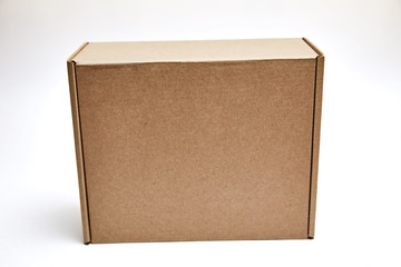 Cardboard Box isolated on a White background
