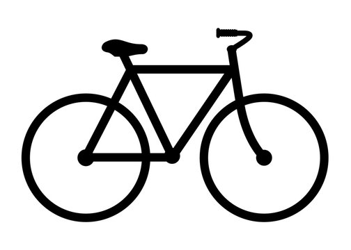 Bicycle simple vector icon