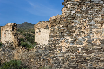 the ruins of an old factory