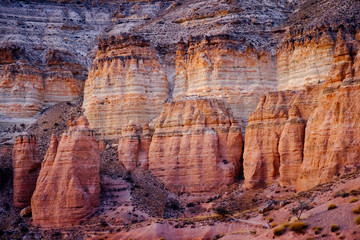 Rose mountain valley in Cappadocia, Turkey