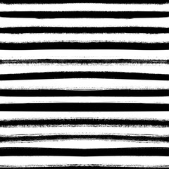 Seamless pattern with horizontal lines. Hand drawn vector ornament for wrapping paper.