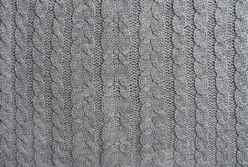 Gnitted wool background Knitting pattern