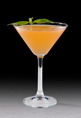 Original cocktails on a dark background.