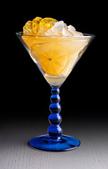 Original cocktails on a dark background.