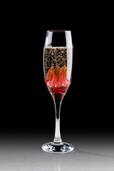 Original cocktails on a dark background.
