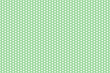 Polka dot pattern green and white. Design for wallpaper, fabric, textile, wrapping. Simple background