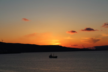 Fototapeta premium sunset over the sea