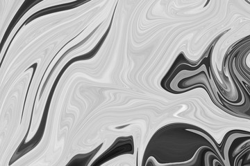 Obraz premium Abstract Gray Black and White Marble Ink Pattern Background. Liquid Abstract Pattern With Black, White, Grey Graphics Color Art Form.