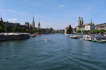 Fototapeta na wymiar panoramic view of Zurich