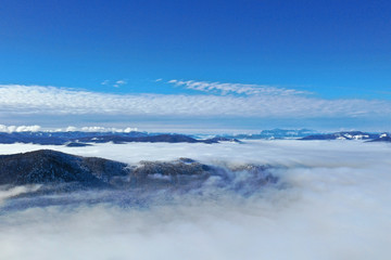 Low clouds seen from above