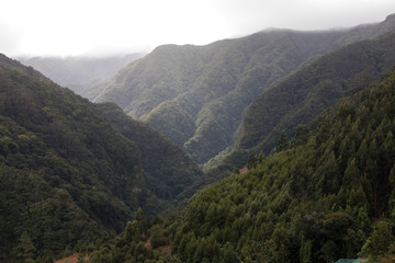 Fototapeta premium view of mountains