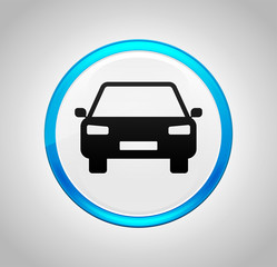 Obraz premium Car icon round blue push button