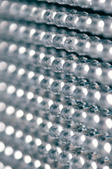 LED light panel diodes close up