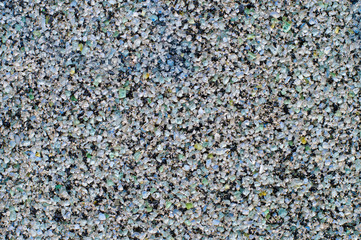 Wall texture painted granular glass