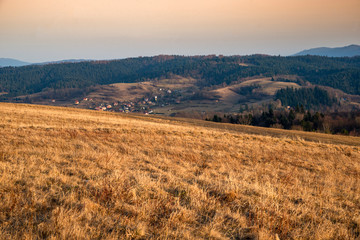 Fototapeta na wymiar Polish mountains near famous Solina