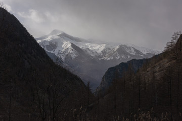 Landscapes of the National Park of France Mercantour