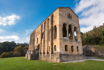 Fototapeta premium church Santa Maria del Naranco Oviedo Asturias Spain