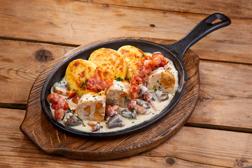 potato cutlets with meat