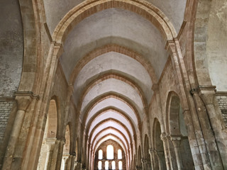 Obraz premium Abbazia Reale di Fontenay - Borgogna, Francia