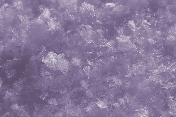 snow crystals close up. tinted.
