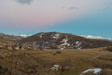 Landscapes of the National Park of France Mercantour