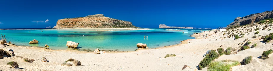 Photo sur Plexiglas  Plage d'Elafonissi, Crète, Grèce Balos lagoon on Crete island with azure clear water, Greece, Europe