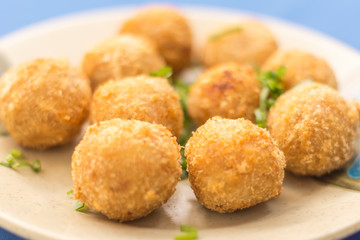 Portion of fried dumplings