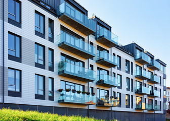 New  modern apartment house