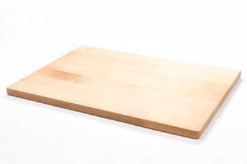 Rectangular cutting board isolated on white background