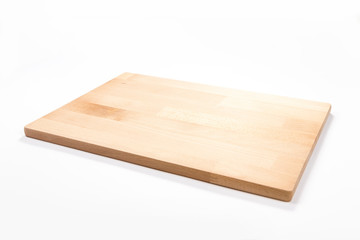 Rectangular cutting board isolated on white background