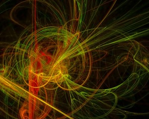 abstract digital fractal, fantasy design