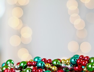 abstract background with christmas balls