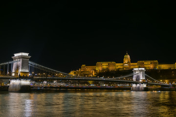 Buda castle at night