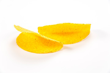 Empty torilla isolated on white