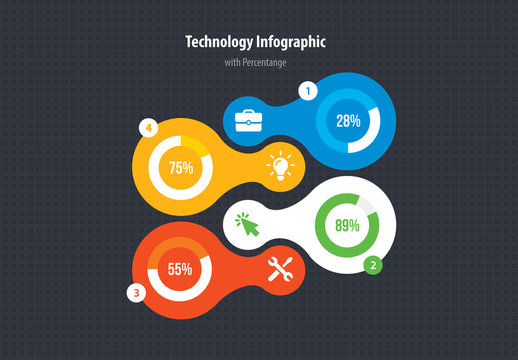 Infographic Layout with Circular Components