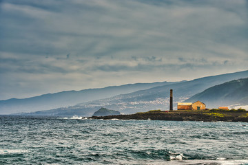 Los Silos the beautiful little town between the Atlantic coast and the Teno mountains - in the...