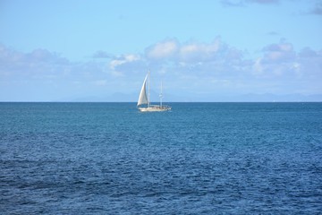 yacht on sea