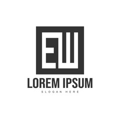 Initial letter logo template. Minimalist letter logo template